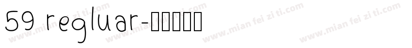 59 regluar字体转换